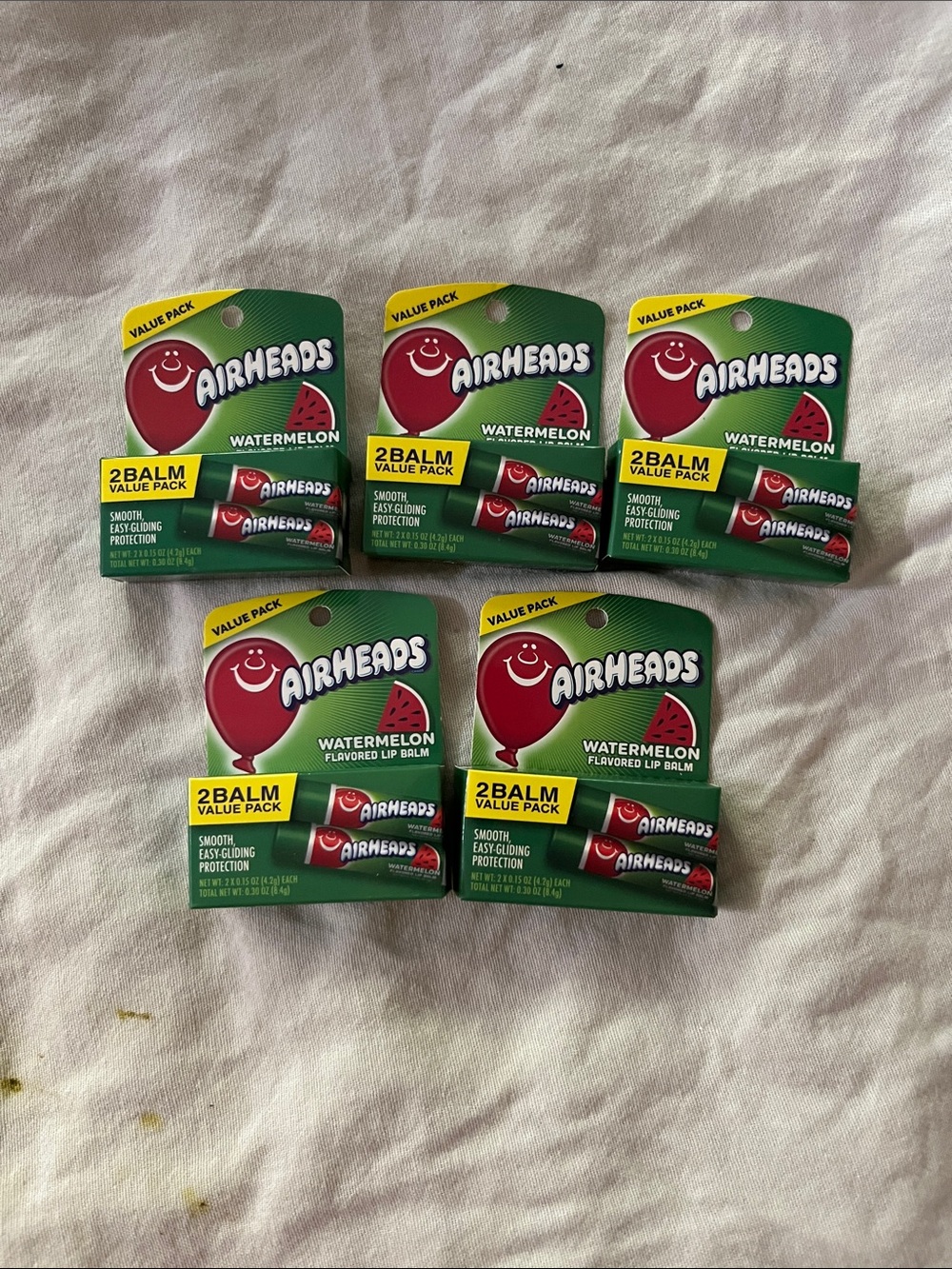 Airheads Watermelon Lip Balm 2-Pack Value Packs (5 packs)